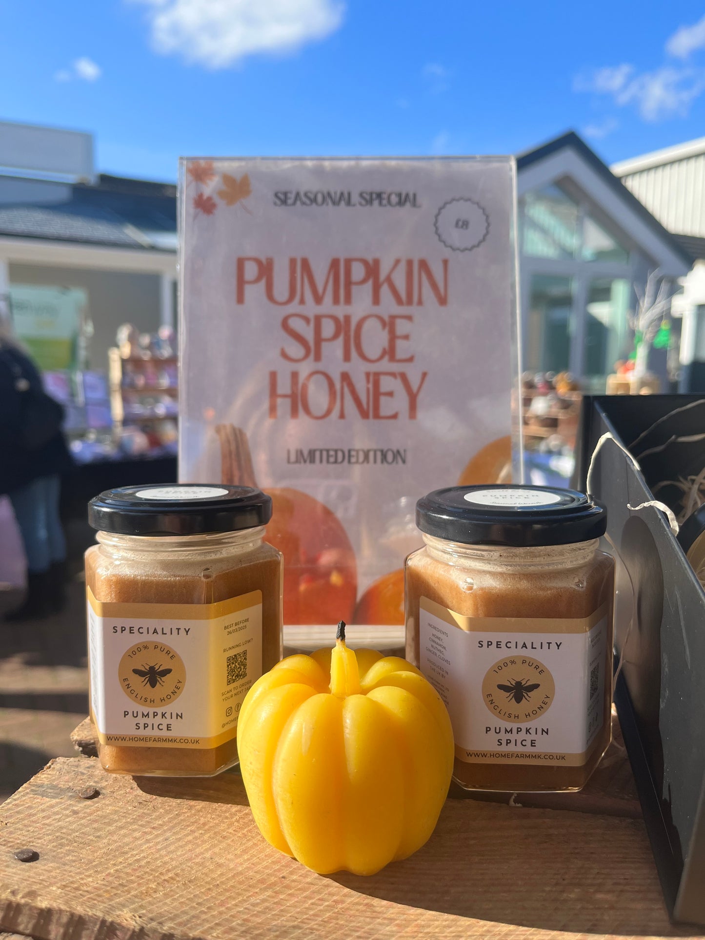 Halloween Bundle - Pumpkin Candle & Pumpkin Spice Honey