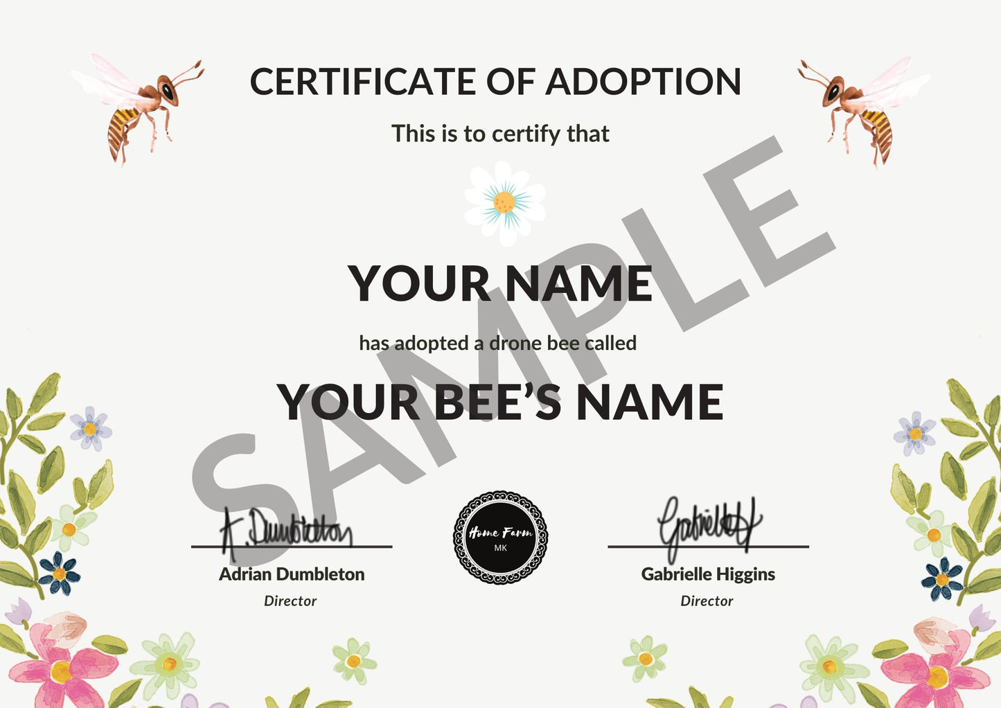 Adopt A Bee - Honeybee Adoption