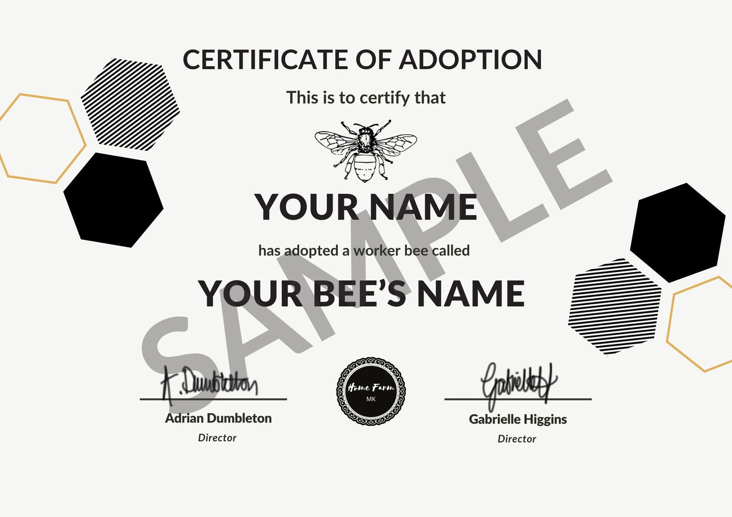 Adopt A Bee - Honeybee Adoption