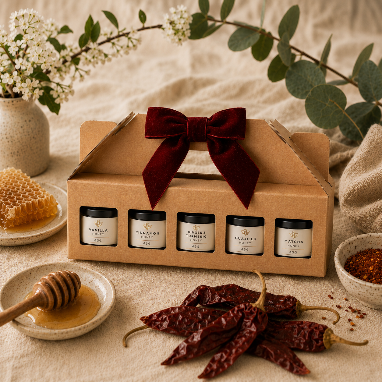 Gift Set - Mini Flavoured Honey Selection