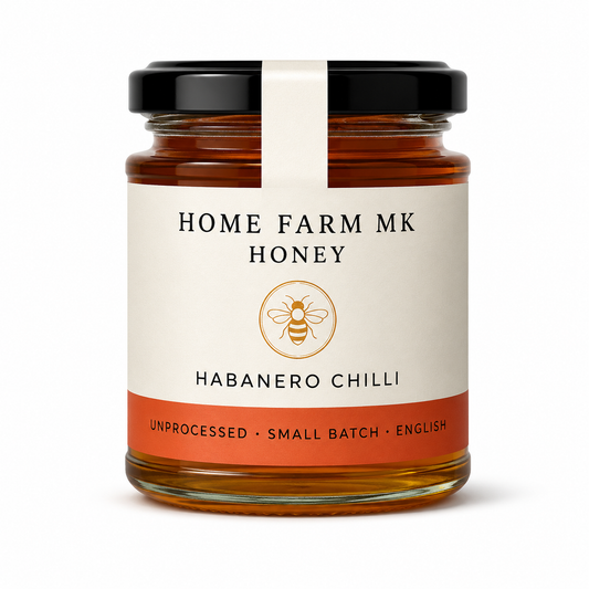 A Jar of English Pure Honey infused with Habanero Chilli