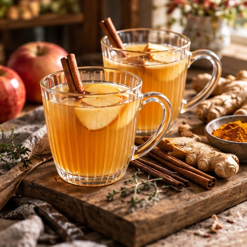 Warming Apple, Ginger & Honey Drink plated recipe